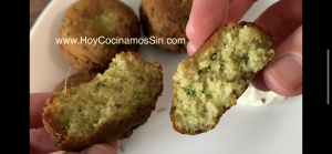 Falafel jugoso y textura increíble en su interior